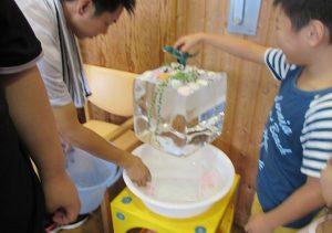 H29夏まつり氷柱
